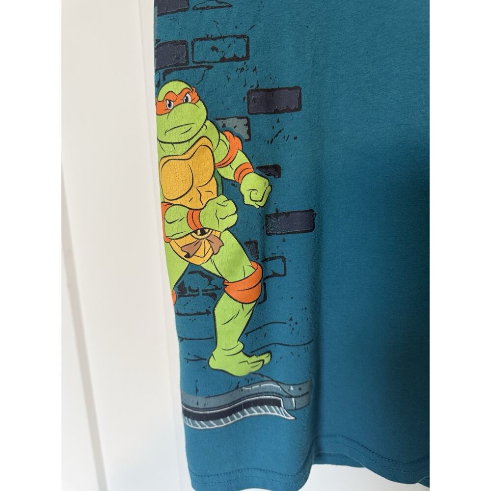 Teenage Mutant Ninja Turtles Shirt Embroidered Logo Small Logo Graphic Shirt - Picture 3 of 9